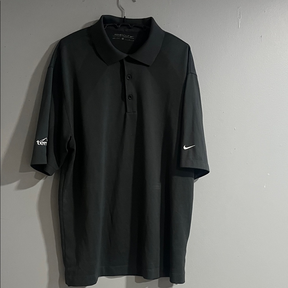Nike Men's Dark Gray Polo Shirt Medium